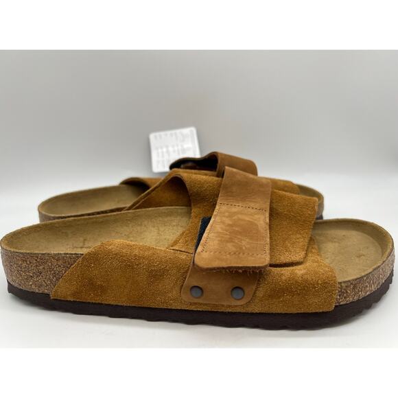 Birkenstock Other - Birkenstock Kyoto Mink Nubuck Suede Leather Slides Men's Size 9